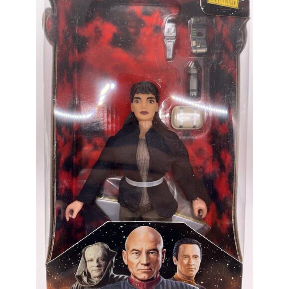 Star Trek Insurrection 9" Troi Action Figure Playmates - Sealed - Picture 4 of 9